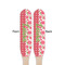 Roses Wooden Food Pick - Paddle - Double Sided - Front & Back