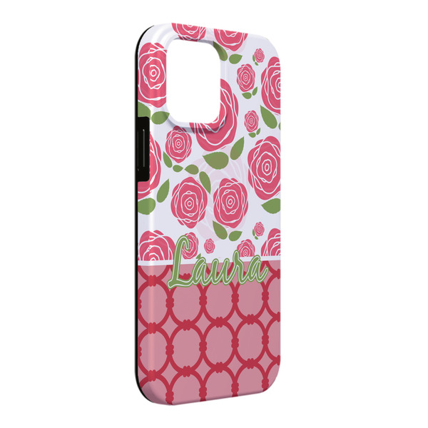 Custom Roses iPhone Case - Rubber Lined - iPhone 13 Pro Max (Personalized)