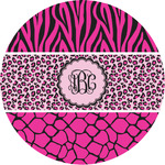 Triple Animal Print Multipurpose Round Labels - 1" (Personalized)