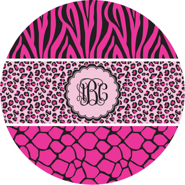 Custom Triple Animal Print Multipurpose Round Labels - 1" (Personalized)