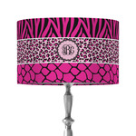 Triple Animal Print 12" Drum Lamp Shade - Fabric (Personalized)