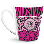 Triple Animal Print 12 Oz Latte Mug (Personalized)