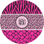 Triple Animal Print Multipurpose Round Labels - 2" (Personalized)