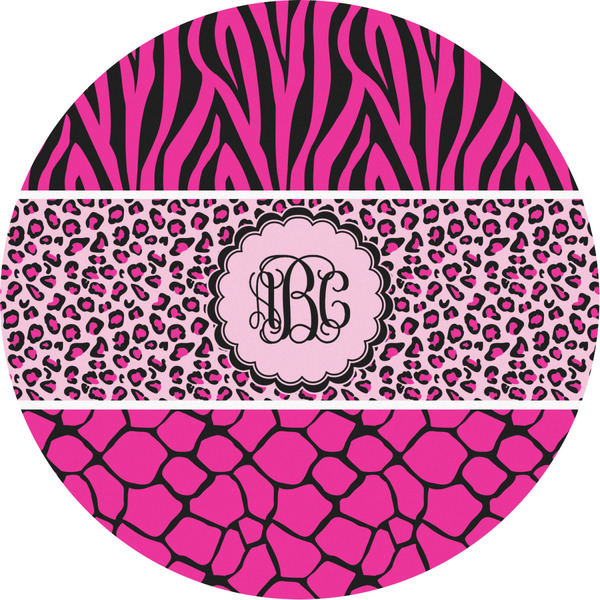 Custom Triple Animal Print Multipurpose Round Labels - 2" (Personalized)