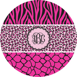 Triple Animal Print Multipurpose Round Labels - 3" (Personalized)