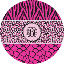 Triple Animal Print Multipurpose Round Labels - 5" (Personalized)