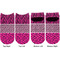 Triple Animal Print Adult Ankle Socks - Double Pair - Front and Back - Apvl