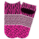 Triple Animal Print Adult Ankle Socks