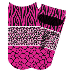 Triple Animal Print Adult Ankle Socks