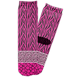 Triple Animal Print Adult Crew Socks