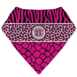 Triple Animal Print Bandana Bib (Personalized)