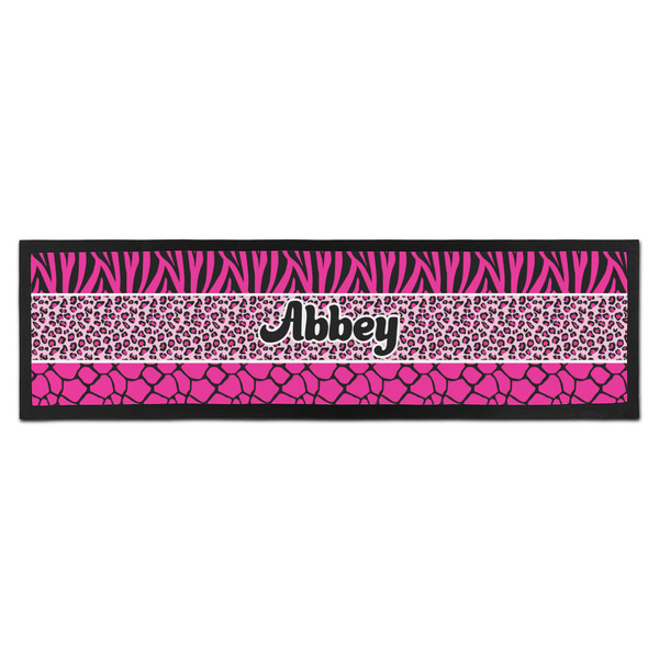 Custom Triple Animal Print Bar Mat - Large (Personalized)