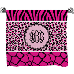 Triple Animal Print Bath Towel (Personalized)