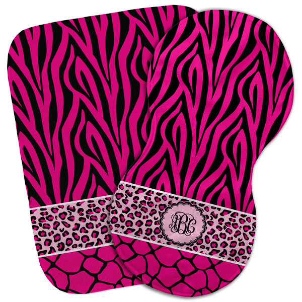 Custom Triple Animal Print Burp Cloth (Personalized)