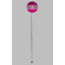 Triple Animal Print Clear Plastic 7" Stir Stick - Round - Single Stick