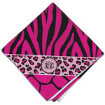 Triple Animal Print Cloth Dinner Napkin - Single w/ Monogram