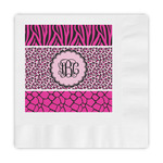 Triple Animal Print Embossed Decorative Napkins (Personalized)