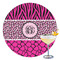 Triple Animal Print Drink Topper - XLarge - Single with Drink