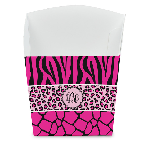 Custom Triple Animal Print French Fry Favor Boxes (Personalized)