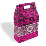 Triple Animal Print Gable Favor Box (Personalized)