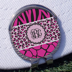 Triple Animal Print Golf Ball Marker - Hat Clip