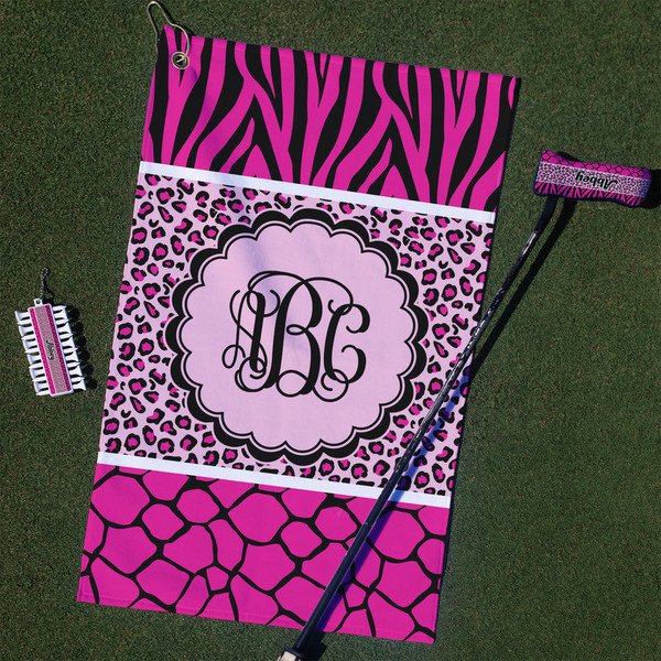 Custom Triple Animal Print Golf Towel Gift Set (Personalized)