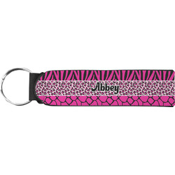 Triple Animal Print Neoprene Keychain Fob (Personalized)