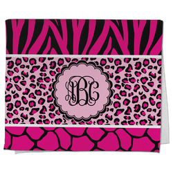 Triple Animal Print Kitchen Towel - Poly Cotton w/ Monograms