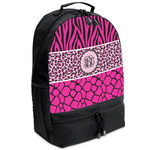 Triple Animal Print Backpacks - Black (Personalized)