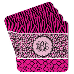 Triple Animal Print Paper Coasters (Personalized)