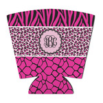 Triple Animal Print Party Cup Sleeve - with Bottom (Personalized)