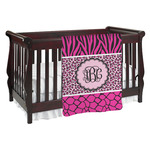 Triple Animal Print Baby Blanket (Personalized)