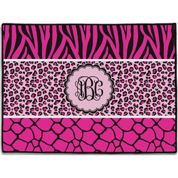 Triple Animal Print Door Mat (Personalized)