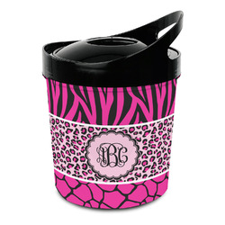 Triple Animal Print Plastic Ice Bucket (Personalized)