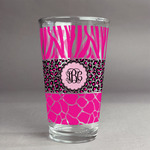 Triple Animal Print Pint Glass - Full Print (Personalized)