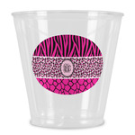 Triple Animal Print Plastic Shot Glass (Personalized)