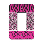 Triple Animal Print Rocker Style Light Switch Cover - Single Switch