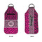 Triple Animal Print Sanitizer Holder Keychain - Large APPROVAL (Flat)