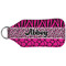 Triple Animal Print Sanitizer Holder Keychain - Large (Back)