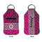 Triple Animal Print Sanitizer Holder Keychain - Small APPROVAL (Flat)