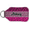 Triple Animal Print Sanitizer Holder Keychain - Small (Back)