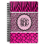 Triple Animal Print Spiral Notebook (Personalized)