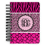 Triple Animal Print Spiral Notebook - 5x7 w/ Monogram