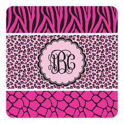 Triple Animal Print Square Decal - XLarge (Personalized)