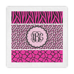 Triple Animal Print Standard Decorative Napkins (Personalized)