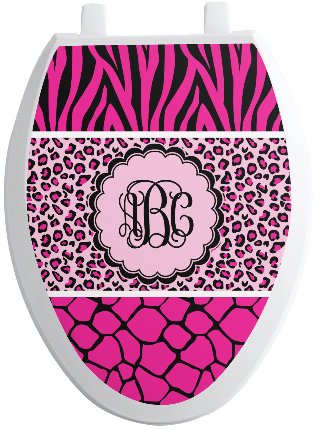 zebra print toilet seat