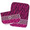 Triple Animal Print Two Rectangle Burp Cloths - Open & Folded