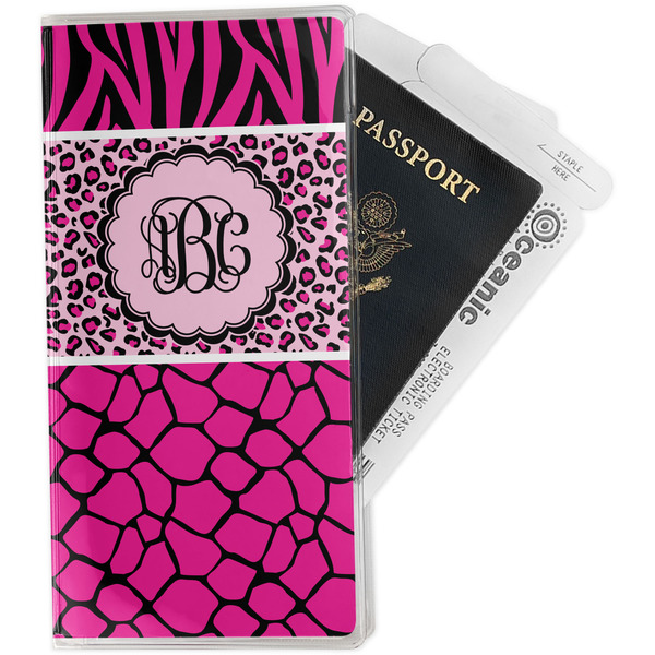 Custom Triple Animal Print Travel Document Holder