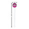 Triple Animal Print White Plastic 7" Stir Stick - Round - Dimensions