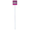 Triple Animal Print White Plastic Stir Stick - Double Sided - Square - Single Stick